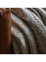 Gallery Home Grey Melange Acrylic Throw - Image 2 of 3
