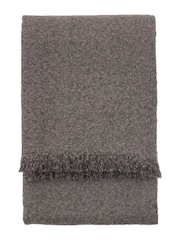 Gallery Home Grey Melange Acrylic Throw - Image 3 of 3