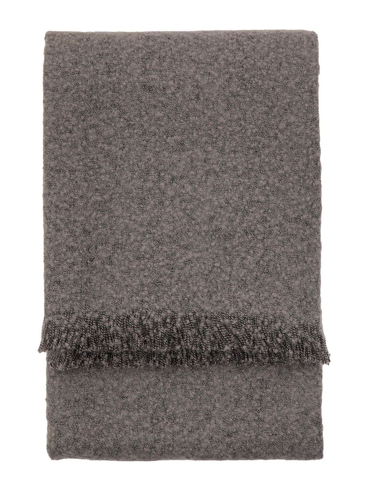 Gallery Home Grey Melange Acrylic Throw - Image 3 of 3