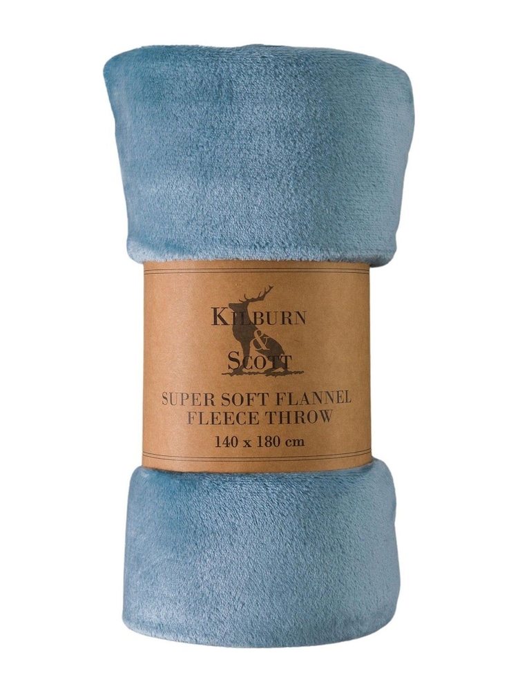 Gallery Home Blue Rolled Flannel Fleece - Image 1 of 2
