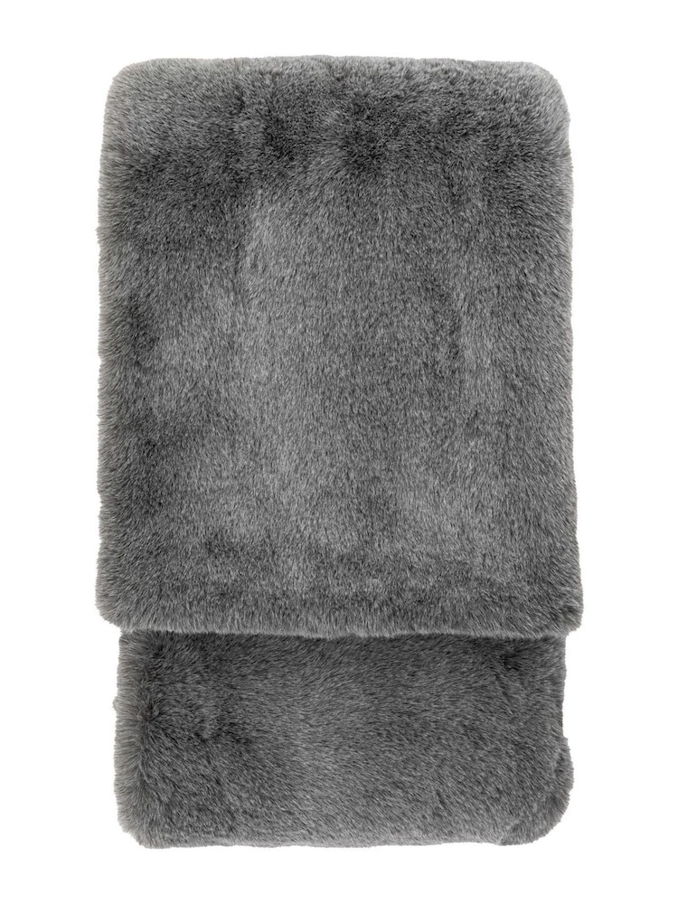 Gallery Home Grey Roscose Faux Fur Throw - Image 1 of 3