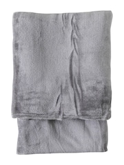 Gallery Home Silver Rolled Flannel Fleece - Image 1 of 3