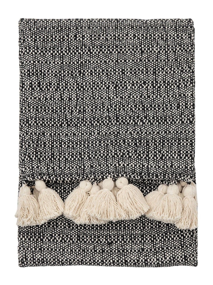 Gallery Home Black Woven Throw - Image 6 of 6 Gallery Home Black Woven Throw - Image 6 of 6