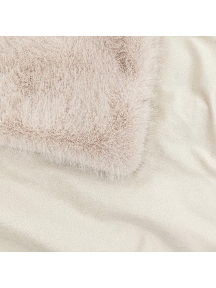 Gallery Home Brown Maple Faux Fur Throw - Image 3 of 3