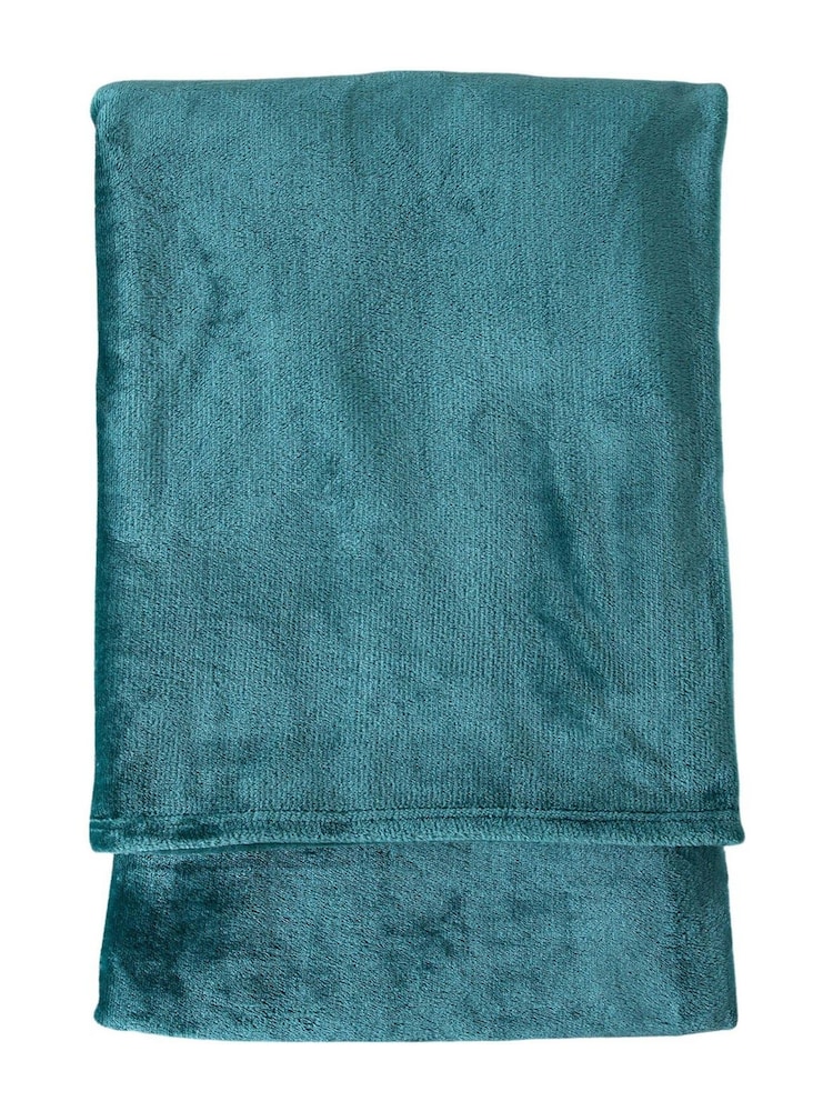 Gallery Home Teal Rolled Flannel Fleece - Image 1 of 1