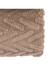 Gallery Home Black Herringbone Sherpa Throw - Image 5 of 5