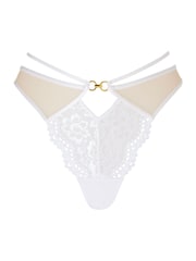 Ann Summers White Lovers Lace Brazilian Knickers - Image 5 of 5