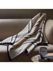 Gallery Home Cream Ophelia Scalloped Throw - Image 1 of 5