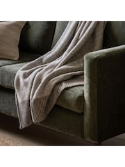 Gallery Home Grey Knitted Parting Throw - Image 1 of 3