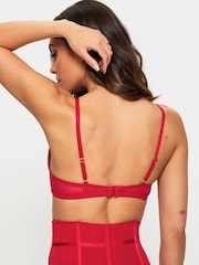 Ann Summers Red Pad Plunge Sexy Lace Underwired Bra - Image 2 of 8