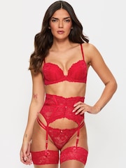 Ann Summers Red Pad Plunge Sexy Lace Underwired Bra - Image 4 of 8