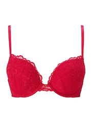 Ann Summers Red Pad Plunge Sexy Lace Underwired Bra - Image 8 of 8