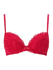 Ann Summers Red Pad Balcony Sexy Lace Underwired Bra - Image 8 of 8
