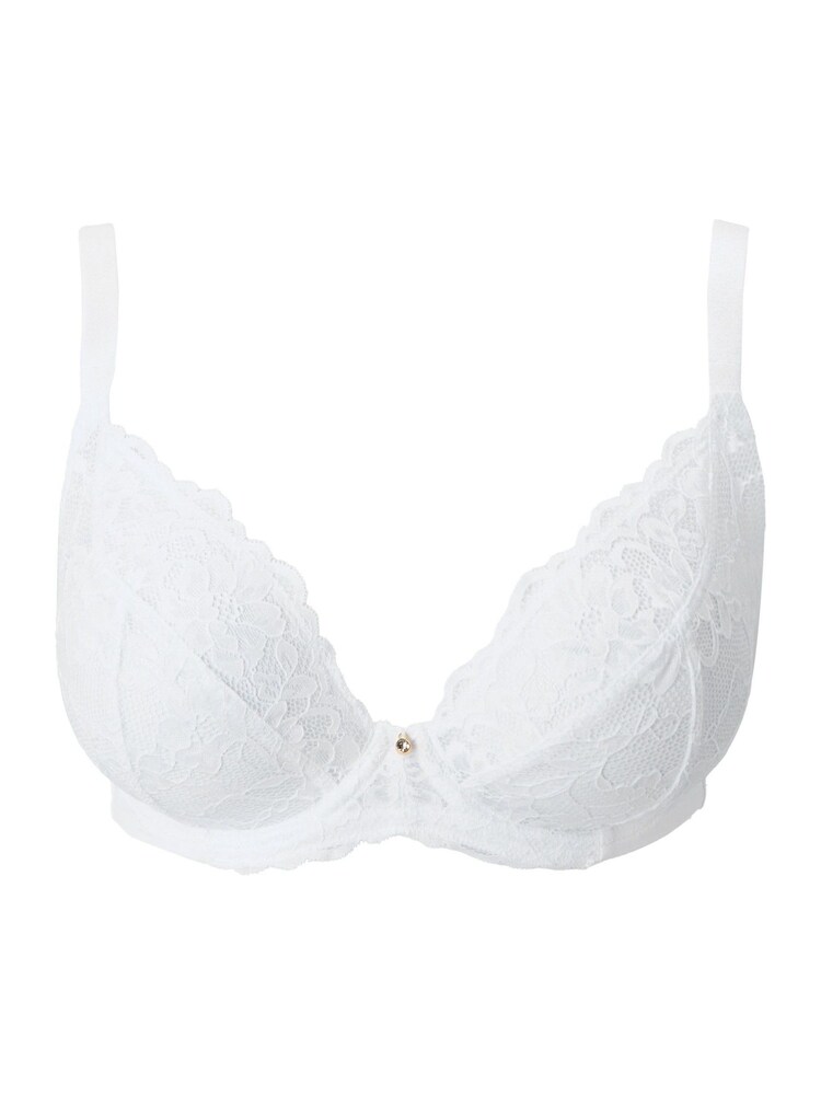 Ann Summers White DD+ Non Pad Plunge Sexy Lace Underwired Bra - Image 5 of 5