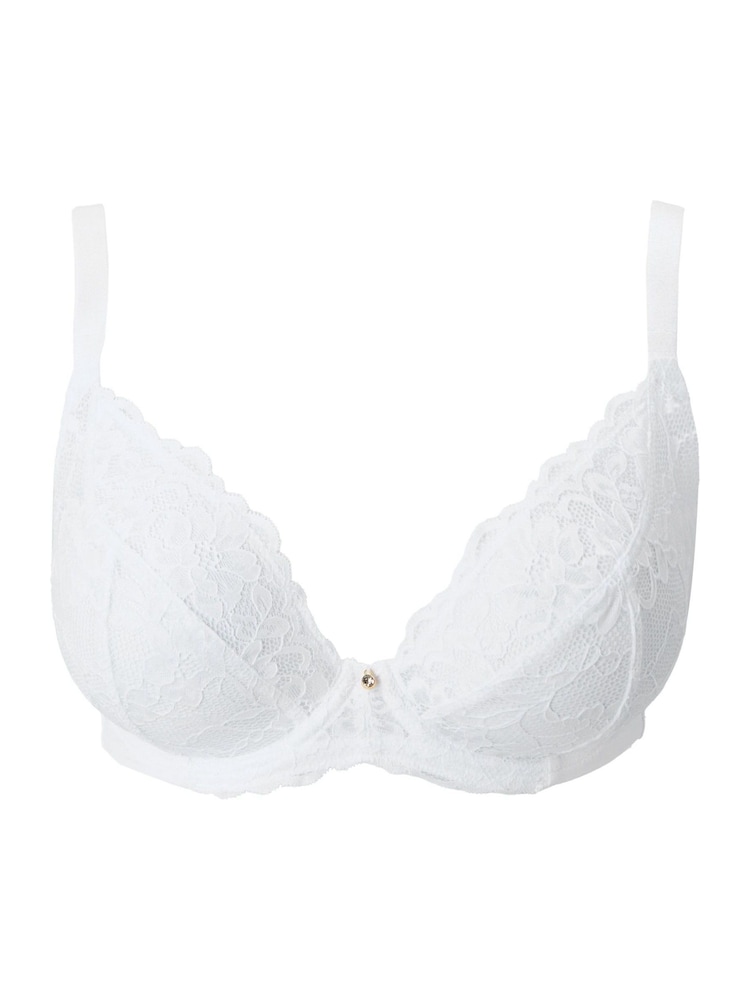 Ann Summers White DD+ Non Pad Plunge Sexy Lace Underwired Bra - Image 5 of 5 Ann Summers White DD+ Non Pad Plunge Sexy Lace Underwired Bra - Image 5 of 5