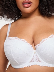 Ann Summers White Pad Balcony Sexy Lace Underwired Bra - Image 5 of 8
