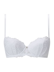 Ann Summers White Pad Balcony Sexy Lace Underwired Bra - Image 8 of 8