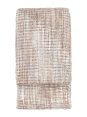 Gallery Home Grey Woven Natural Faux Fur Mohair Sherpa Throw - Image 6 of 6