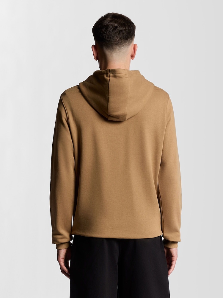Lyle & Scott Coffee Brown Pullover Hoodie - Image 2 of 5