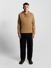 Lyle & Scott Coffee Brown Pullover Hoodie - Image 3 of 5