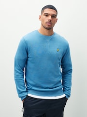 Lyle & Scott Mid Blue Crew Neck Sweatshirt - Image 1 of 4