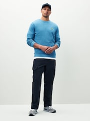 Lyle & Scott Mid Blue Crew Neck Sweatshirt - Image 2 of 4