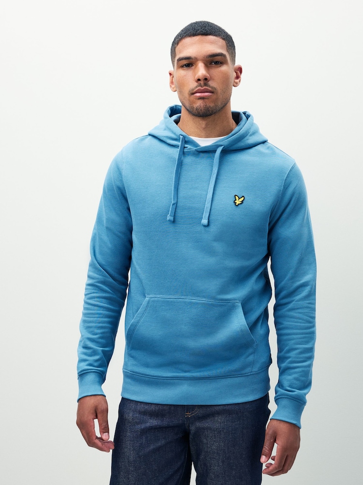 Lyle & Scott Blue Light Pullover Hoodie - Image 1 of 4