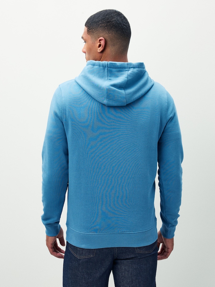 Lyle & Scott Blue Light Pullover Hoodie - Image 2 of 4