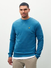 Lyle & Scott Blue Light Crew Neck Sweatshirt - Image 1 of 5