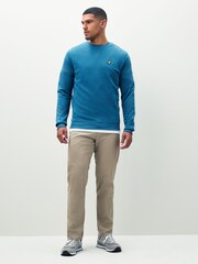 Lyle & Scott Blue Light Crew Neck Sweatshirt - Image 3 of 5