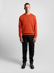 Lyle & Scott Red Crew Neck Sweatshirt - Image 3 of 5