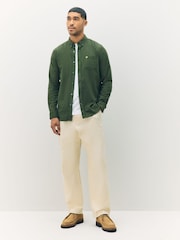 Lyle & Scott Green Plain Flannel Shirt - Image 2 of 6