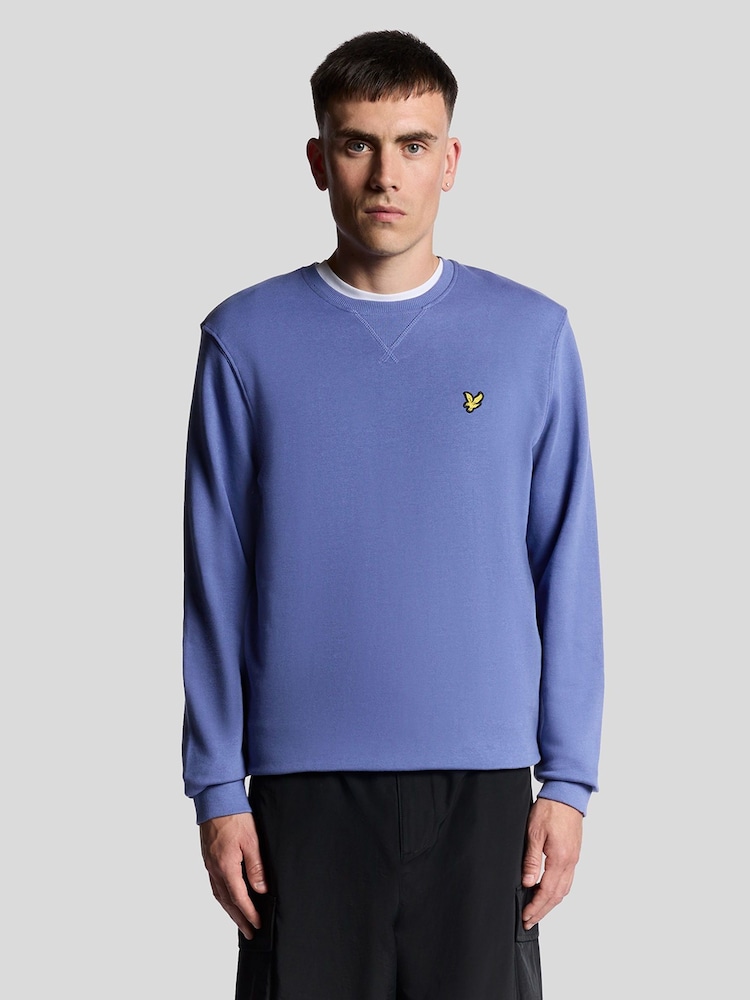 Lyle & Scott Blue Crew Neck Sweatshirt - Image 1 of 5