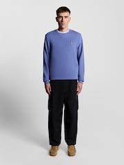 Lyle & Scott Blue Crew Neck Sweatshirt - Image 3 of 5