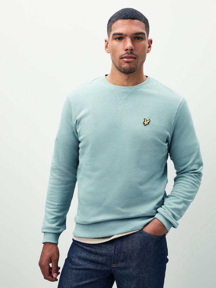 Lyle & Scott Mint Green Crew Neck Sweatshirt - Image 1 of 5