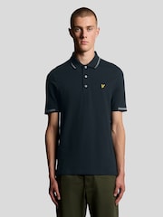 Lyle & Scott Birdseye Tipped Polo Shirt - Imagen 1 de 3