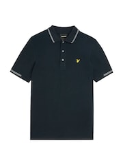 Lyle & Scott Birdseye Tipped Polo Shirt - Imagen 3 de 3