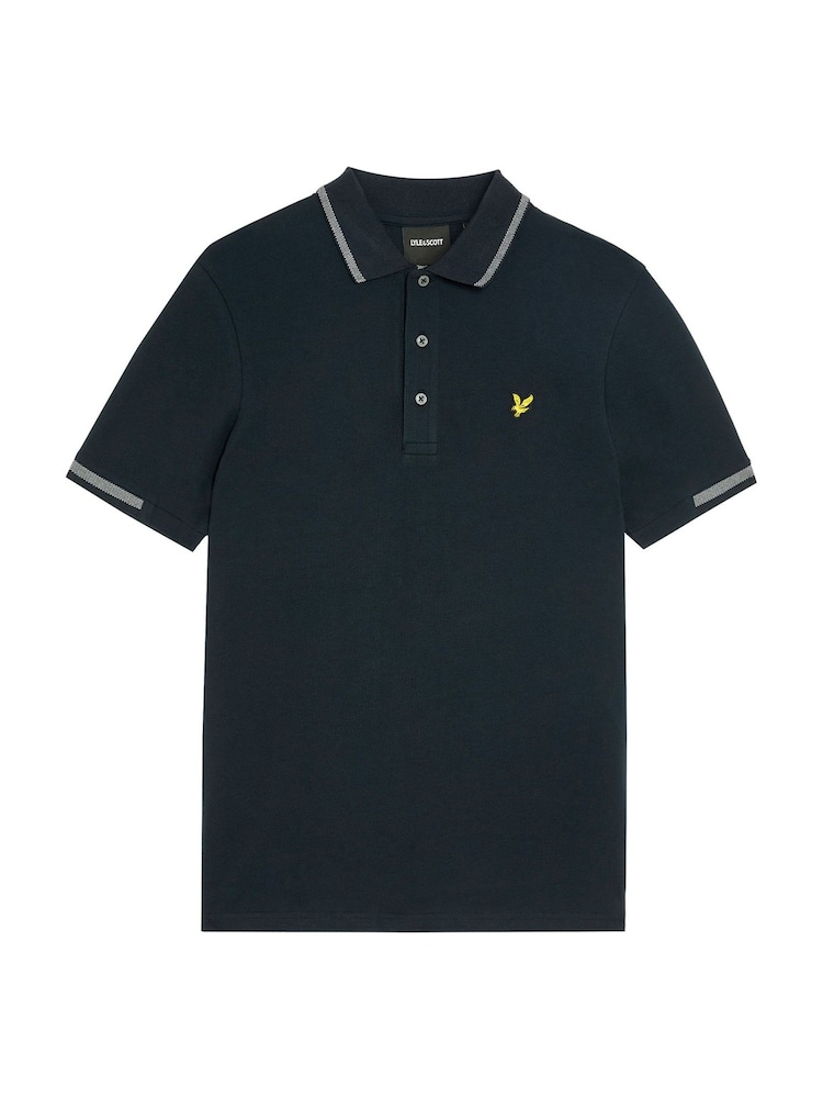 Lyle & Scott Birdseye Tipped Polo Shirt - Imagen 3 de 3