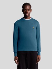 Suéter de algodón y merino con cuello redondo de Lyle & Scott - Imagen 1 de 6