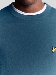 Suéter de algodón y merino con cuello redondo de Lyle & Scott - Imagen 3 de 6