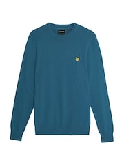 Suéter de algodón y merino con cuello redondo de Lyle & Scott - Imagen 5 de 6