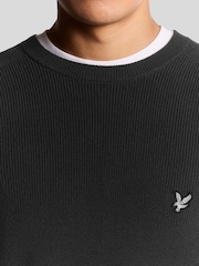 Lyle & Scott Engineered Rib Crew Neck Jumper - Imagen 3 de 6