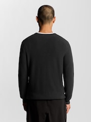 Lyle & Scott Engineered Rib Crew Neck Jumper - Imagen 4 de 6