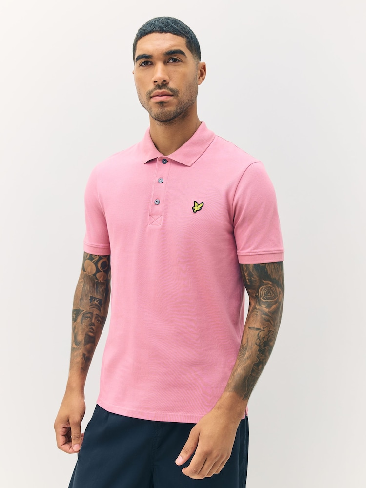 Lyle & Scott Pink Light Classic Polo Shirt - Image 1 of 5 Lyle & Scott Pink Light Classic Polo Shirt - Image 1 of 5