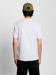 Lyle & Scott White Jacquard T-Shirt - Image 2 of 5