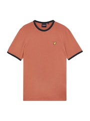 Lyle & Scott Blue Ringer T-Shirt - Image 6 of 6