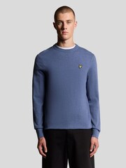 Lyle & Scott Grey Cotton Merino Quarter Zip Jumper - Image 1 of 6