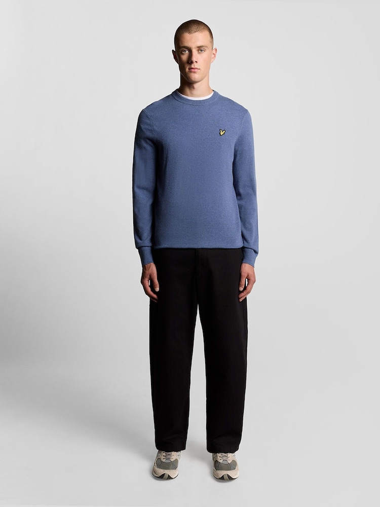Lyle & Scott Grey Cotton Merino Quarter Zip Jumper - Image 2 of 6