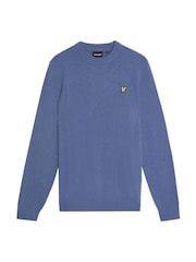 Lyle & Scott Grey Cotton Merino Quarter Zip Jumper - Image 5 of 6