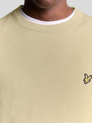Lyle & Scott Grey Cotton Merino Crew Neck Jumper - Image 3 of 6